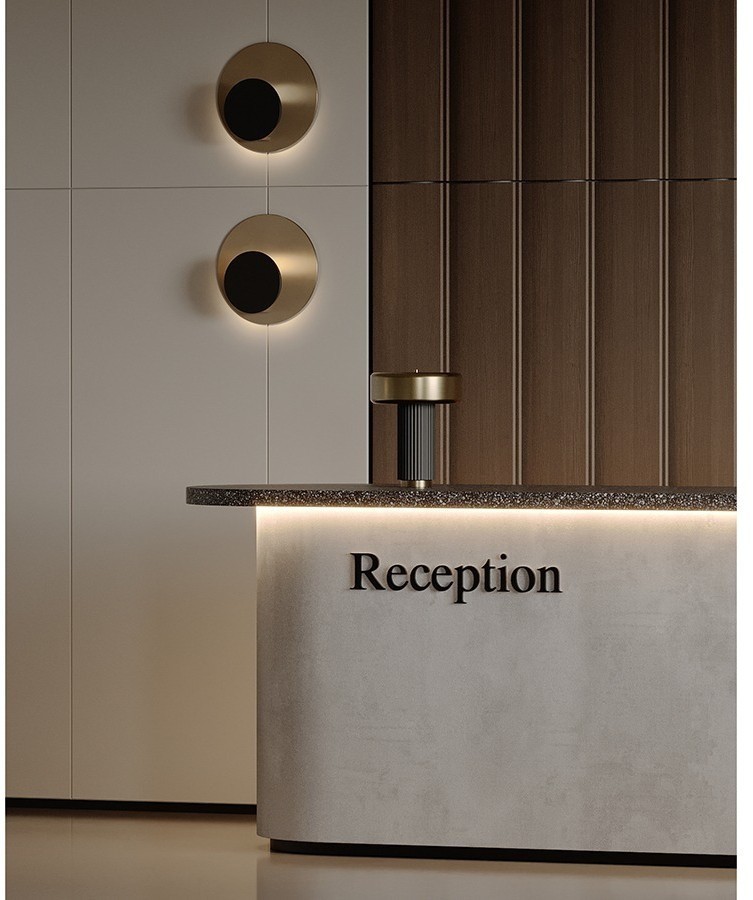 Лампа настольная stone, D27х35 см, черная/золотистая (76865)