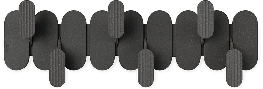 Вешалка настенная tempo, 6 крючков, черная (79961)