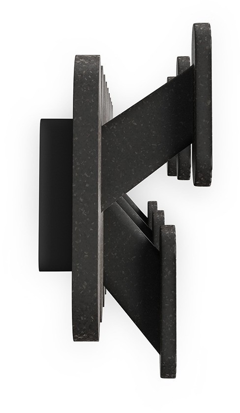 Вешалка настенная tempo, 6 крючков, черная (79961)