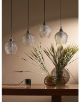 Светильник подвесной каскадный aurora, 110х18 см, прозрачный (76560)