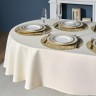 Скатерть  160х220 cm овальная, "феерия. золото", цвет: бежевый, tm lefard, полиэстер 100% (кор=20шт. (986-003-28)