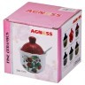 Сахарница с ложкой agness "лавандовая весна" 10*11,5 см 240 мл (358-1338)