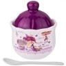 Сахарница с ложкой agness "лавандовая весна" 10*11,5 см 240 мл (358-1338)