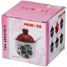 Сахарница с ложкой agness "лавандовая весна" 10*11,5 см 240 мл (358-1338)