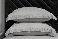 Комплект постельного белья Муар, бамбук, оливковый, Двуспальный евро (200*220) (TT-00014572)