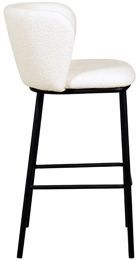 Стул барный foggy, букле, молочный (78067)