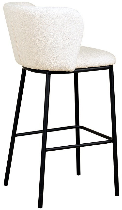 Стул барный foggy, букле, молочный (78067)