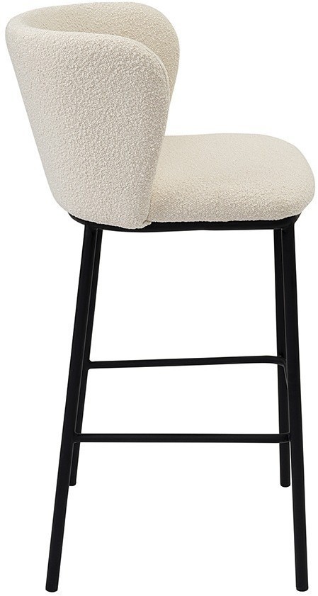 Стул барный foggy, букле, молочный (78067)