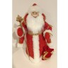 Дед мороз в красной шубе и белой шапке 60 см (84674)