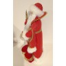 Дед мороз в красной шубе и белой шапке 60 см (84674)