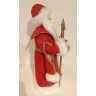 Дед мороз в красной шубе и белой шапке 60 см (84674)