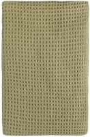 Плед из шерсти травянисто-зеленого цвета из коллекции essential, 130х180 см (77087)