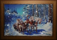 Картина Тройка с кристаллами Swarovski (1296)