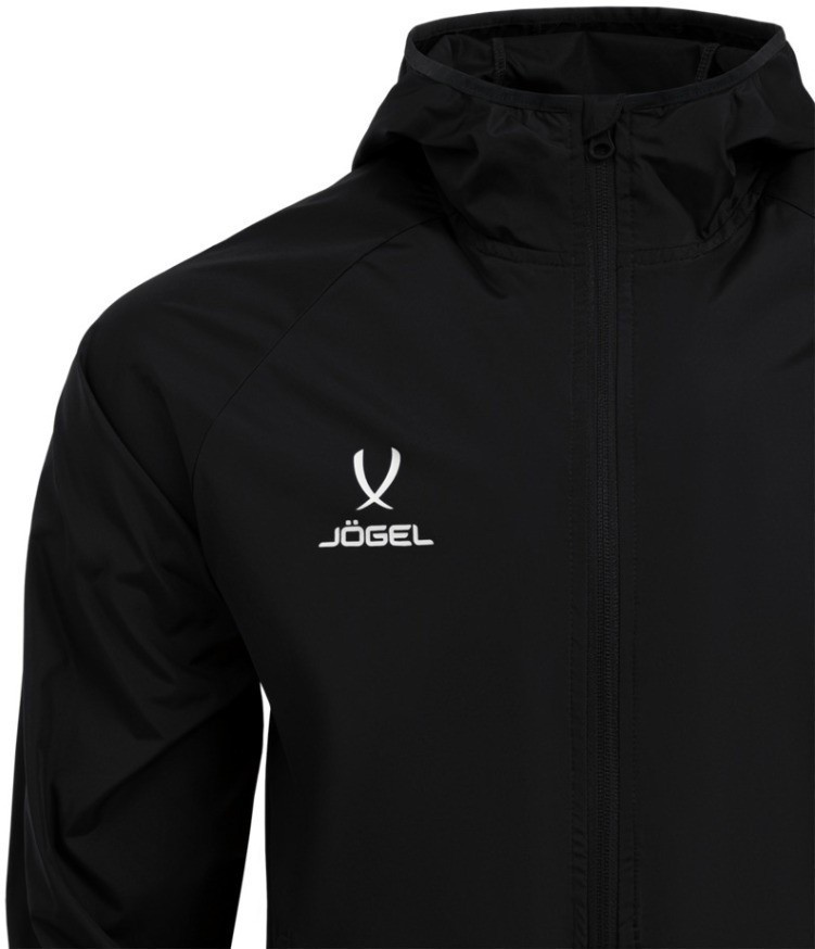 Куртка ветрозащитная JOGEL CAMP Rain Jacket, черный, детский (2095811)