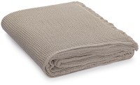 Покрывало вафельное из хлопка серо-бежевого цвета из коллекции essential, 180х250 см (77458)