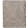 Покрывало вафельное из хлопка серо-бежевого цвета из коллекции essential, 180х250 см (77458)