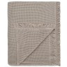 Покрывало вафельное из хлопка серо-бежевого цвета из коллекции essential, 180х250 см (77458)