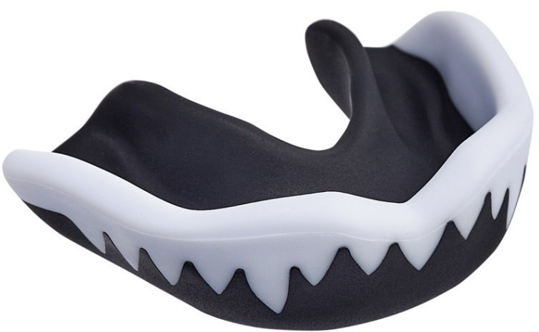 Капа 1-челюстная INSANE JAGUAR, ЭВА, черный/белый, взрослый (2101023)