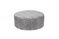 Пуф круглый Murano 80 жаккард принт бежевый Ana BEG 80*80*33см (TT-00011020)