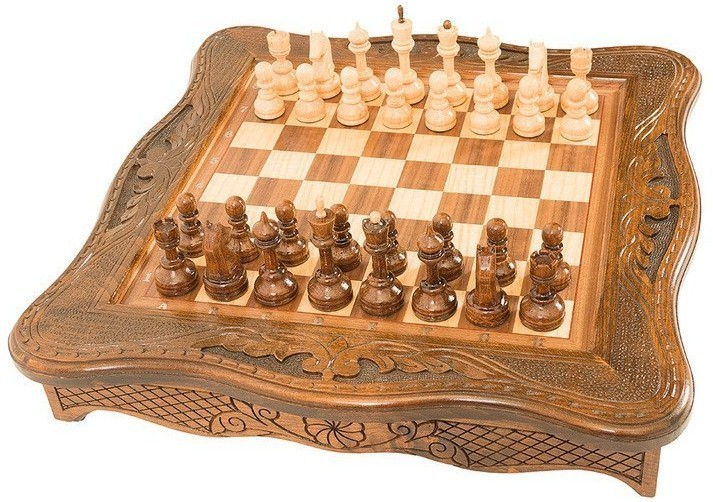 Шахматы резные в ларце 50, Haleyan (31996)