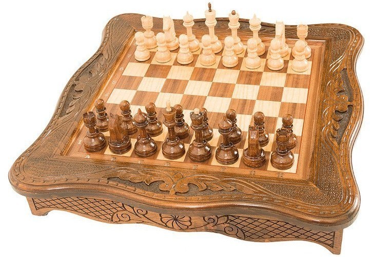 Шахматы резные в ларце 50, Haleyan (31996)