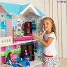 Деревянный кукольный домик "Беатрис Гранд", с мебелью 11 предметов в наборе и с гаражом, для кукол 30 см (PD318-12)