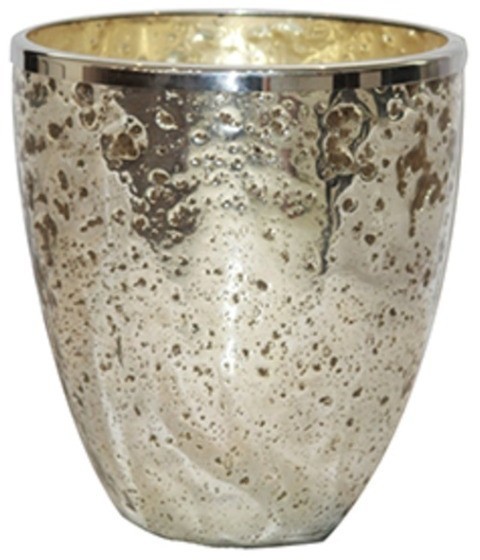 Подсвечник Ksa/5473, 20, стекло, металл, solid silver stone, ROOMERS FURNITURE