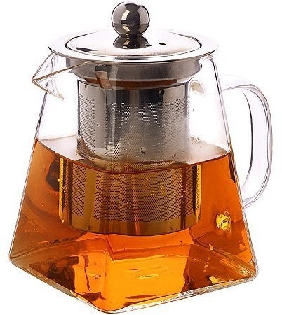 Заварочный чайник 550мл мет/кр LR (30872)