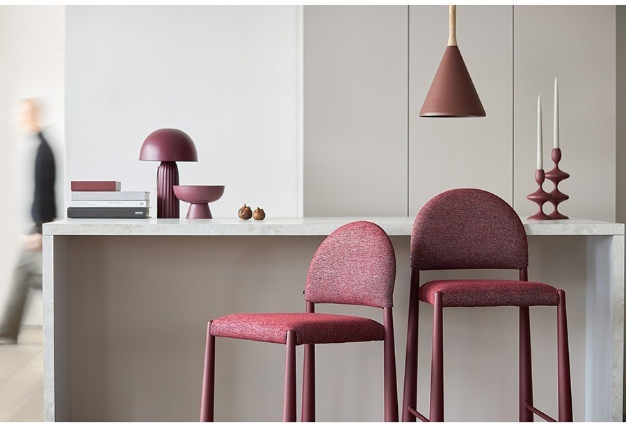 Стул барный freddi, рогожка, глинтвейн (78613)