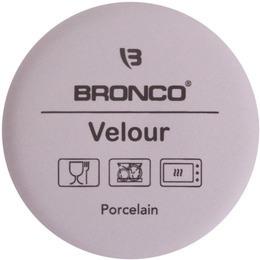 Кружка bronco "velour" 400 мл серая (407-141)