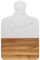 Доска сервировочная marm, 21,5х33,5 см, белый мрамор/акация (75935)