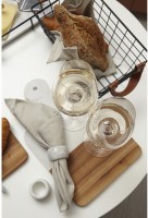 Доска сервировочная marm, 21,5х33,5 см, белый мрамор/акация (75935)