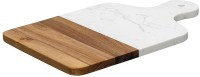Доска сервировочная marm, 21,5х33,5 см, белый мрамор/акация (75935)