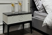 Ваза стеклянная с золотым цветком 13*10*25см (TT-00012018)