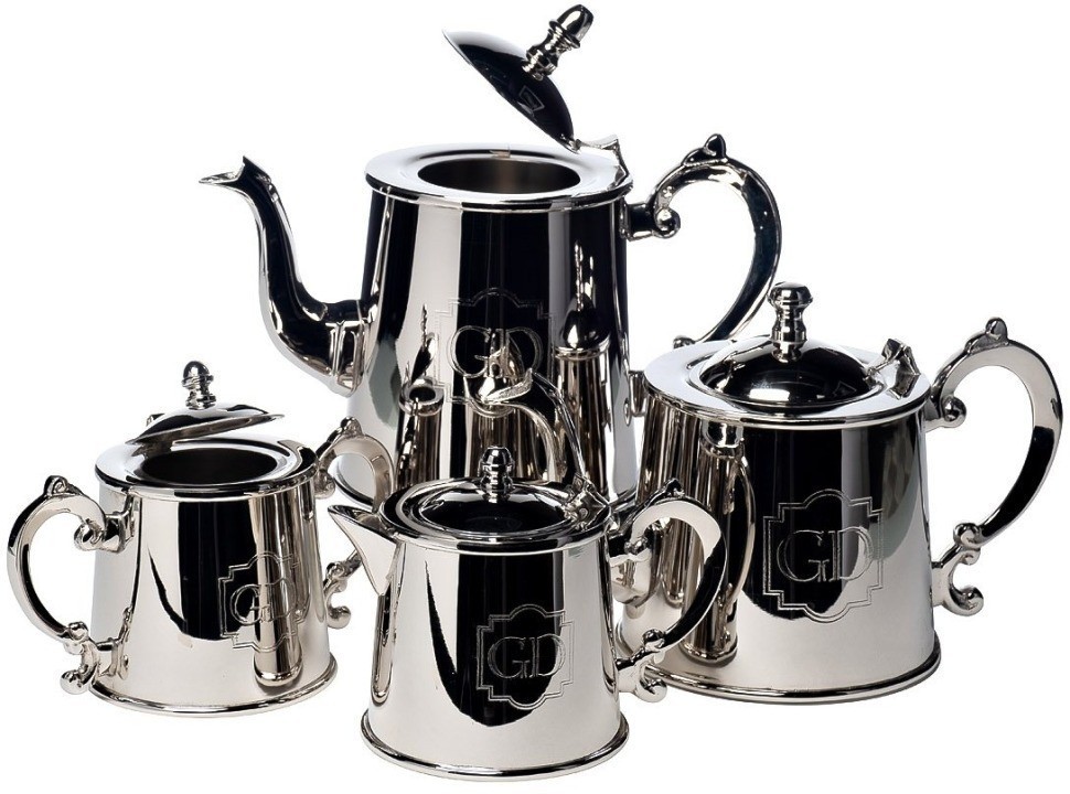 Набор чайный/кофейный Garda Decor 4 предм. нерж. сталь (TT-00006320)