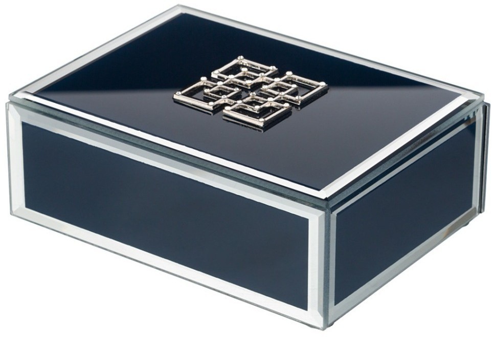 Шкатулка коллекция "престиж" цвет:черный лак 16*12*6 см Lefard (453-201)