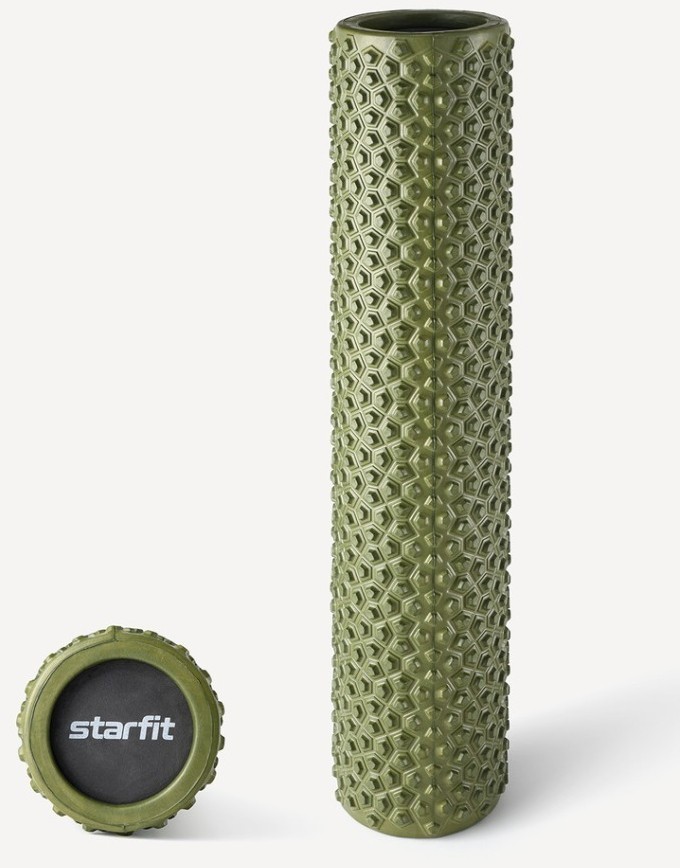 Ролик массажный FA-527, EVA, 56x12 cм, средняя жесткость, хаки (2109353)