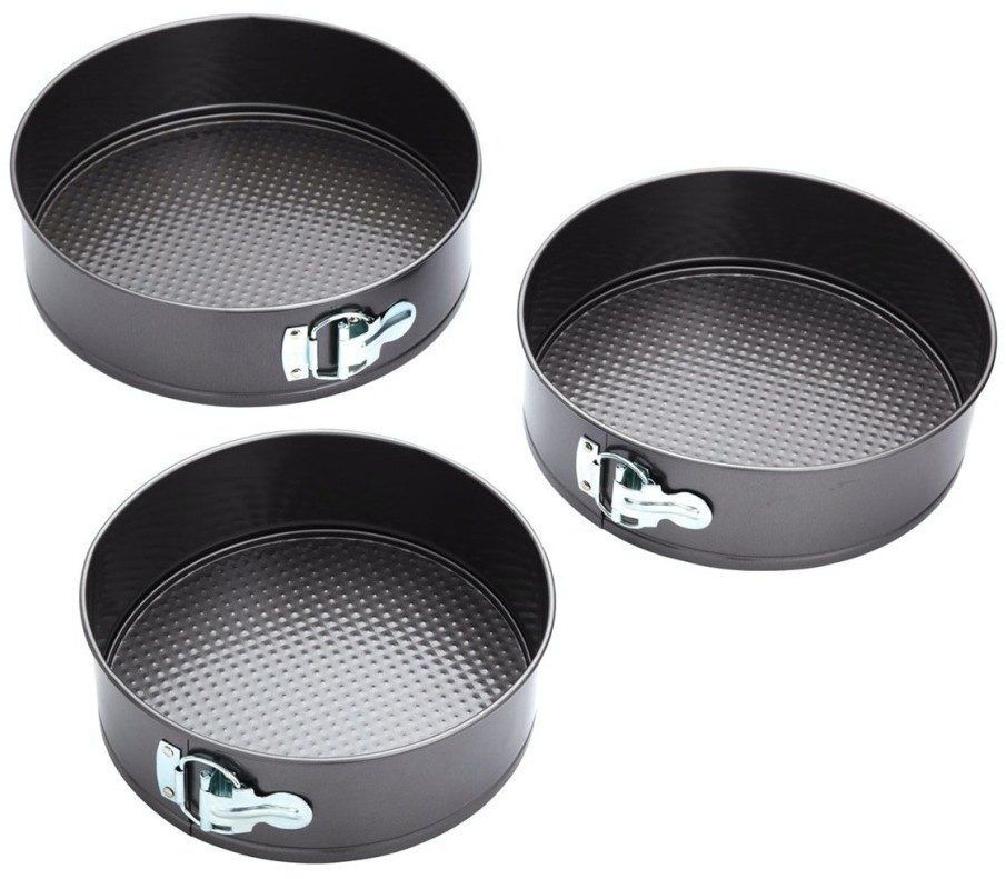 Набор из 3-х форм для выпекания серебристый KC KCCAKESET3