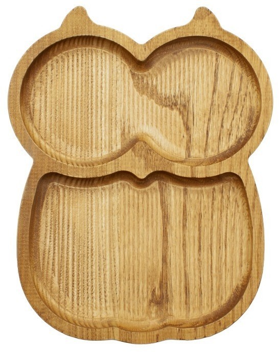 Менажница "Сова" деревянная, дуб ДРВ-13/1