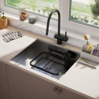 Сушилка для посуды sinkin, 28х14х35,5 см, черная (79164)