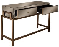 Консоль 2 ящика зеркало бронза/золото 120*42*76 см (TT-00013507)