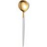Ложка чайная GO.11WGB, нержавеющая сталь 18/10, композитный материал, matte gold\white, CUTIPOL