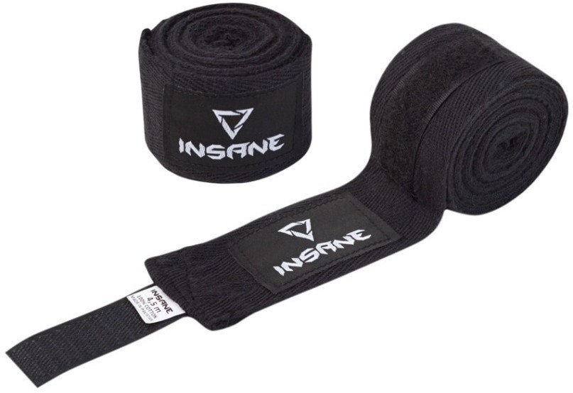 Бинт боксеркий INSANE CRUSHER, хлопок, черный, 4,5 м (2114224)