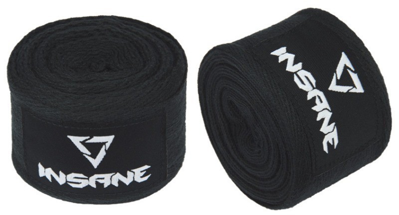Бинт боксеркий INSANE CRUSHER, хлопок, черный, 4,5 м (2114224)