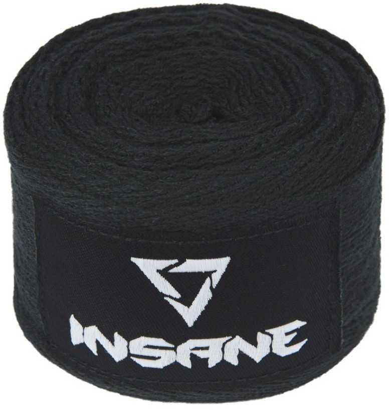 Бинт боксеркий INSANE CRUSHER, хлопок, черный, 4,5 м (2114224)