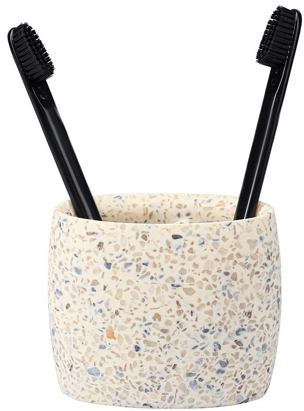 Стакан для зубных щеток mosaic, светло-бежевый (78883)