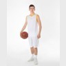 Шорты баскетбольные JBS-1120-014, белый/желтый, детский (488077)