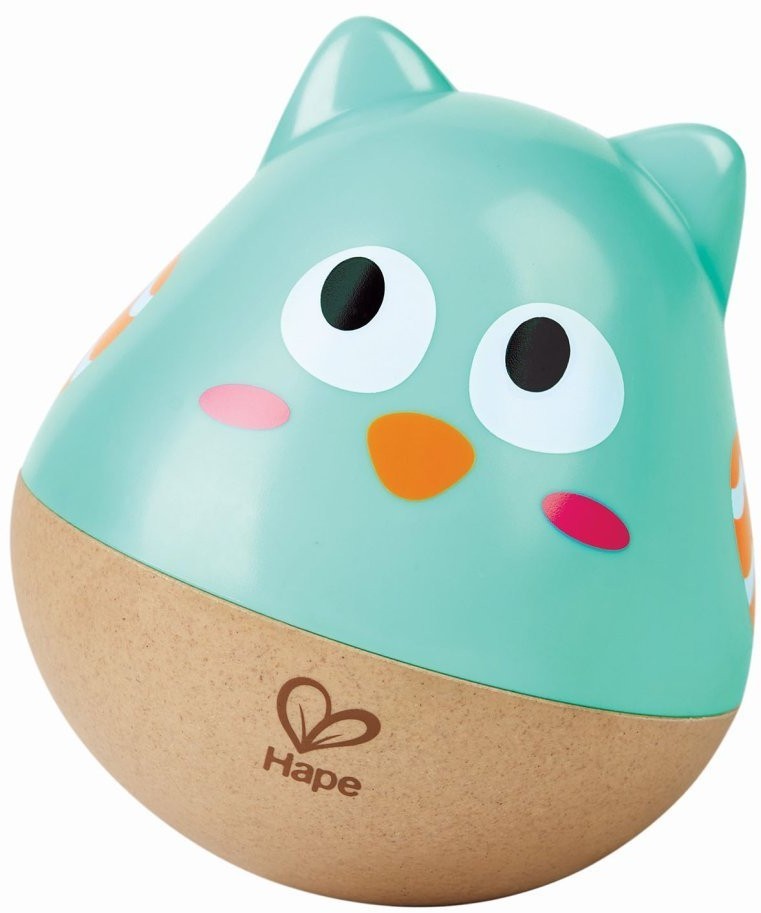 Музыкальная игрушка - неваляшка "Совенок", цвет голубой (E0111_HP)