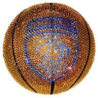 Баскетбольный мяч рыжий с кристаллами Swarovski (2410)