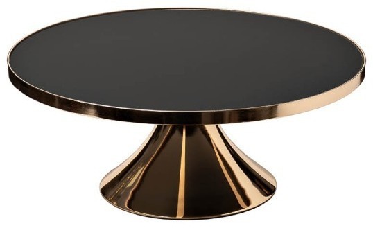 Подставка стеклянная декоративная d40*16см золото (TT-00008790)